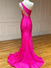 Mermaid One Shoulder Long Prom Dress